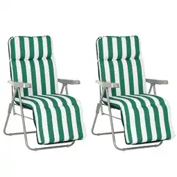 Netto Marken-Discount Outsunny Liege Stahl, Polyester, Schaumstoff Angebot