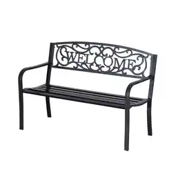 Netto Marken-Discount Outsunny Gartenbank Eisen, pulverbeschichtet Angebot