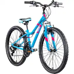 Netto Marken-Discount Galano GA20 Jugendfahrrad 24 Zoll Mountainbike ab 8 Jahre 130 - 145 cm 21 Gänge blau Angebot