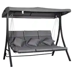 Netto Marken-Discount Outsunny Hollywoodschaukel Eisen, Polyester, Texteline Angebot