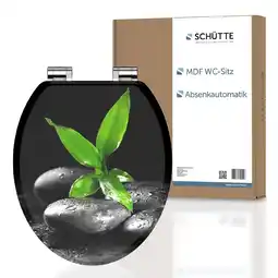 Netto Marken-Discount SCHÜTTE MDF WC-Sitz DARK STONES AND BAMBOO, mit Absenkautomatik Angebot