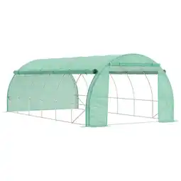 Netto Marken-Discount Outsunny Foliengewächshaus Verzinkter Stahl, PE-Kunststoff Angebot
