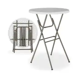 Netto Marken-Discount tectake Stehtisch, rund, standfest, standfest mit bodenschonenden Kunststofffüßen Angebot