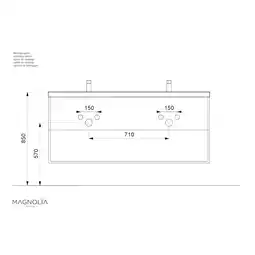 Netto Marken-Discount Badmöbel Aurelion XL weiss hochglanz Angebot