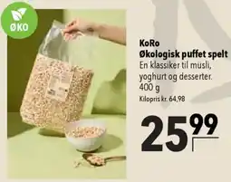 CITTI Markt KoRo Økologisk puffet spelt Angebot