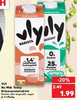 Kaufland VLY No Milk Today Erbsenproteindrink Angebot