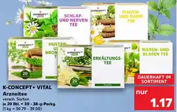 Kaufland K-CONCEPT+ VITAL Arzneitee Angebot