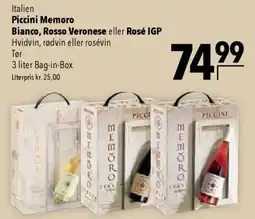 CITTI Markt Piccini Memoro Bianco, Rosso Veronese eller Rosé IGP Angebot