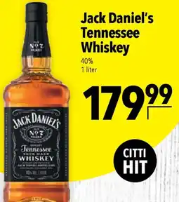 CITTI Markt Jack Daniel's Tennessee Whiskey Angebot