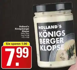 WEZ Holland's Königsberger Klopse Angebot