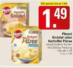 WEZ Pfanni Knödel oder Kartoffel Püree Angebot