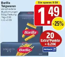 WEZ Barilla Teigwaren Angebot