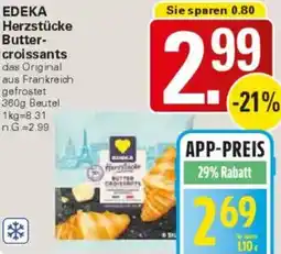 WEZ EDEKA Herzstücke Buttercroissants Angebot