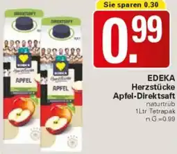 WEZ EDEKA Herzstücke Apfel-Direktsaft Angebot