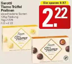 WEZ Sarotti Tiamo Trüffel Pralinen Angebot