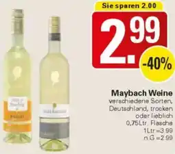 WEZ Maybach Weine Angebot