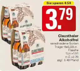 WEZ Clausthaler Alkoholfrei Angebot