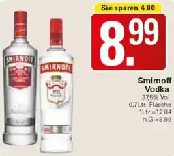 WEZ Smirnoff Vodka Angebot