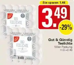 WEZ Gut & Günstig Teelichte Angebot