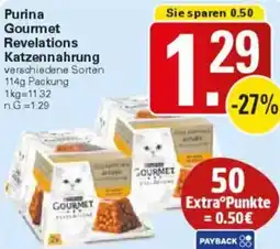 WEZ Purina Gourmet Revelations Katzennahrung Angebot