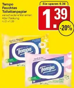 WEZ Tempo Feuchtes Toilettenpapier Angebot