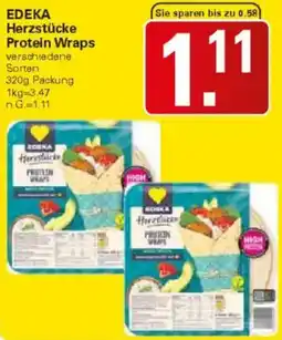 WEZ EDEKA Herzstücke Protein Wraps Angebot