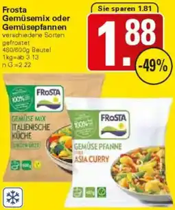 WEZ Frosta Gemüsemix oder Gemüsepfannen Angebot