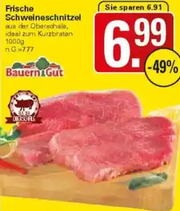 WEZ Bauern Gut Frische Schweineschnitzel Angebot