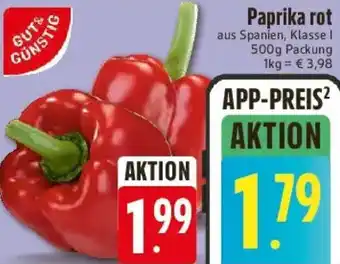 GUT & GÜNSTIG Paprika rot