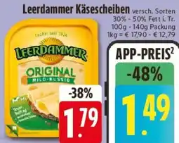 Edeka Leerdammer Käsescheiben Angebot