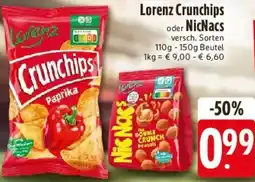 Edeka Lorenz Crunchips oder NicNacs Angebot