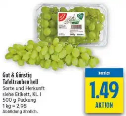 diska Gut & Günstig Tafeltrauben hell Angebot