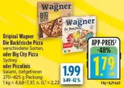 diska Original Wagner Die Backfrische Pizza oder Big City Pizza Sydney oder Piccolinis Angebot