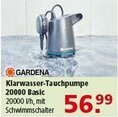 Multi Markt GARDENA Klarwasser-Tauchpumpe 20000 Basic Angebot