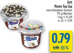 diska Zott Monte Top Cup Angebot