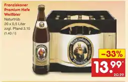 Netto Marken-Discount Franziskaner premium hefe weißbier Angebot