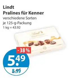 V Markt Lindt pralines für kenner Angebot