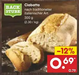 Netto Marken-Discount Backstube ciabatta Angebot