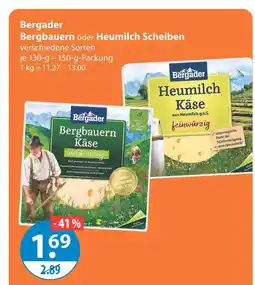 V Markt Bergader bergbauern käse Angebot