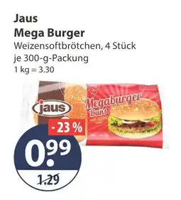 V Markt Jaus mega burger Angebot