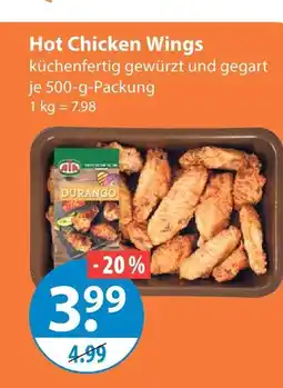 V Markt Durango hot chicken wings Angebot