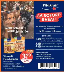 V Markt Vitakraft fleischsnacks Angebot