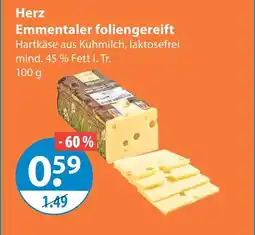 V Markt Herz emmentaler foliengereift Angebot