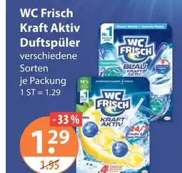 V Markt Wc frisch kraft aktiv duftspüler blau Angebot