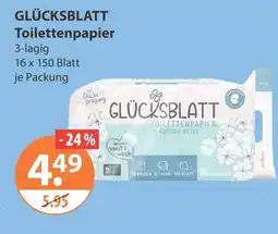 V Markt Glücksblatt toilettenpapier Angebot