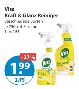 V Markt Viss kraft & glanz reiniger bad & dusche Angebot