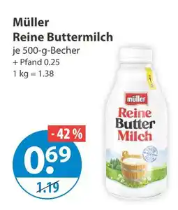 V Markt Müller reine buttermilch Angebot