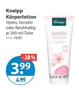V Markt Kneipp körperlotion Angebot