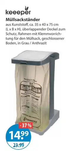V Markt Keeeper müllsackständer Angebot