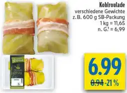 diska Kohlroulade Angebot